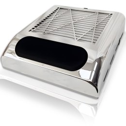 Pochłaniacz pyłu do paznokci kosmetyczny bezworkowy 80 W - srebrny