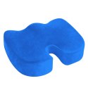 Poduszka podkładka ortopedyczna do siedzenia na krzesło fotel samochodowy XL - niebieska