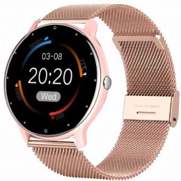 Smartwatch zegarek damski wodoodporny krokomierz pomiar tętna IPS 1.28''