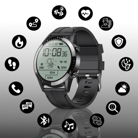 Smartwatch zegarek męski wielofunkcyjny SPORT ZDROWIE 46 mm