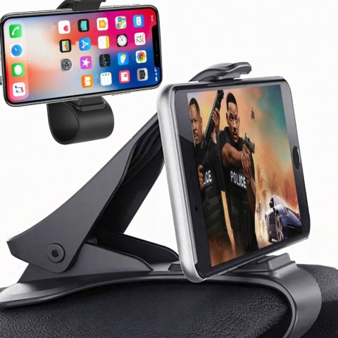 Uchwyt samochodowy do telefonu z klipsem na kokpit deskę rozdzielczą 4-6.5''