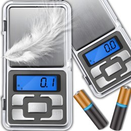 Waga jubilerska przenośna na baterie LCD 200g / 0.01 g