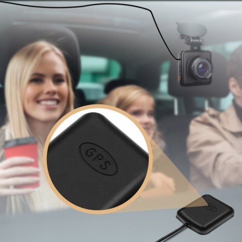 Wideorejestrator kamera samochodowa z modułem GPS 2K WiFi 2'' TFT LCD