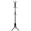 Wieszak podłogowy stojący na ubrania loft 3 poziomy 175 cm - czarny