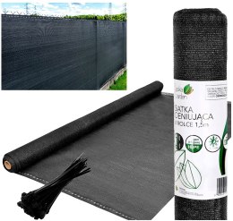 SIATKA CIENIUJĄCA 140G/M2 1.5X10M CIEMNO SZARA