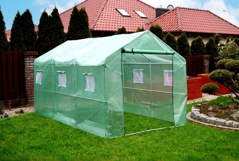 FOLIA POSZYCIE COVER NA TUNEL OGRODOWY SZKLARNIĘ 200x350x200CM ZIELONA