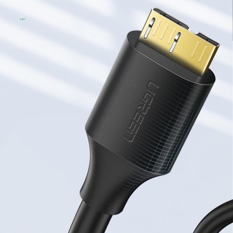 Kabel przewód do dysku USB-A 3.0 - Micro USB-B SuperSpeed 5Gb/s 2m czarny Kabel przewód do dysku USB-A 3.0 - Micro USB-B SuperSpeed 5Gb/s 2m czarny