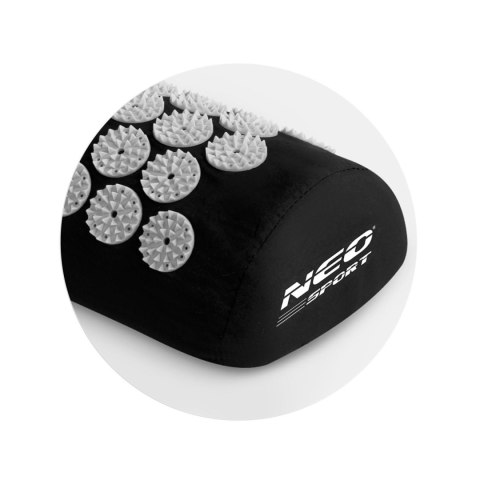 Mata do akupresury z kolcami Neo-Sport NS-901 czarno-szara Mata do akupresury z kolcami Neo-Sport NS-901 czarno-szara