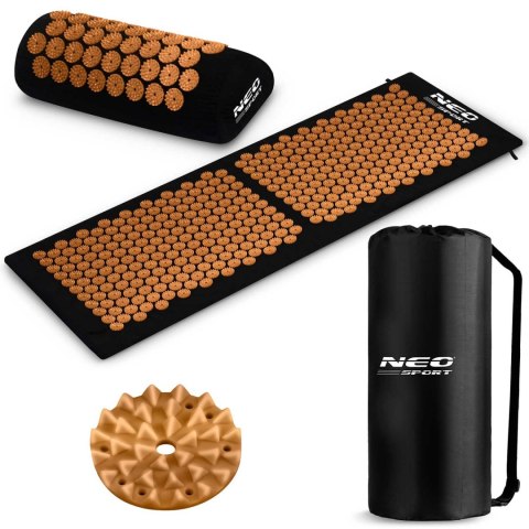 Mata do akupresury z kolcami Neo-Sport NS-901 czarno-złota Mata do akupresury z kolcami Neo-Sport NS-901 czarno-złota