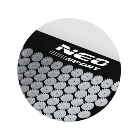 Mata do akupresury z kolcami Neo-Sport NS-903 czarno-srebrna Mata do akupresury z kolcami Neo-Sport NS-903 czarno-srebrna