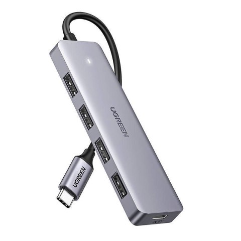 Ugreen Hub Adapter 4w1 USB C do 4x USB 3.0+USB C (szary) Ugreen Hub Adapter 4w1 USB C do 4x USB 3.0+USB C (szary)