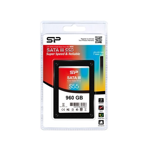 Dysk SSD Silicon Power S55 960GB 2,5" SATA III 560/530 MB/s (SP960GBSS3S55S25) Dysk SSD Silicon Power S55 960GB 2,5" SATA III 560/530 MB/s (SP960GBSS3S55S25)
