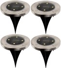 LAMPA SOLARNA 4 LED SMD DO WBICIA W PODŁOŻE KPL.4SZT