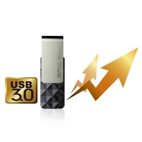 Pendrive Silicon Power Blaze B30 64GB USB 3.1 kolor czarny (SP064GBUF3B30V1K) Pendrive Silicon Power Blaze B30 64GB USB 3.1 kolor czarny (SP064GBUF3B30V1K)