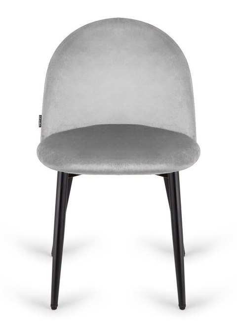 Krzesło tapicerowane GLORIA LIGHT GREY VELVET OUTLET Krzesło tapicerowane GLORIA LIGHT GREY VELVET OUTLET