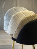 Krzesło tapicerowane GLORIA LIGHT GREY VELVET OUTLET