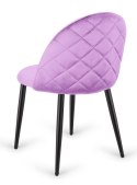 Krzesło tapicerowane GLORIA VIOLET VELVET OUTLET