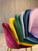 Krzesło tapicerowane GLORIA VIOLET VELVET OUTLET