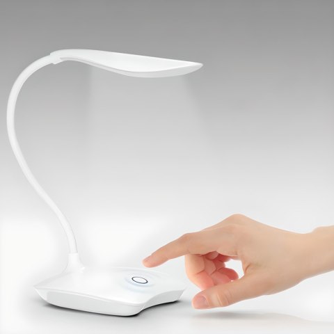 Lampa biurkowa szkolna dotykowa do czytania nauki 3 jasności 14 LED USB