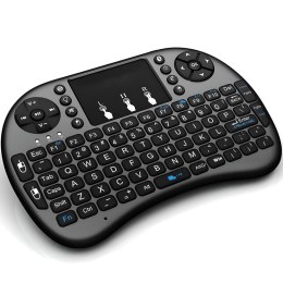 Mini klawiatura bezprzewodowa z touchpadem podświetlana do Smart TV BT