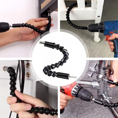 Przedłużka elastyczna giętka do bitów wkrętarki