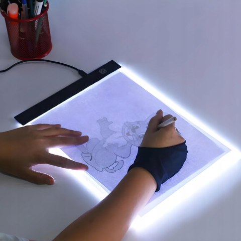 Tablica podświetlana deska kreślarska do rysowania LED A4