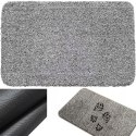 Wycieraczka do butów mata pod drzwi antypoślizgowa 70 x 46 cm - szara