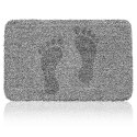 Wycieraczka do butów mata pod drzwi antypoślizgowa 70 x 46 cm - szara