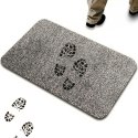 Wycieraczka do butów mata pod drzwi antypoślizgowa 70 x 46 cm - szara