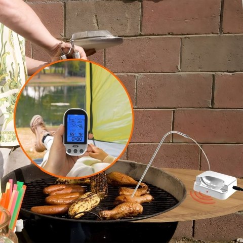 Bezprzewodowy termometr z sondą do grilla wędzarni -20 - 250 C