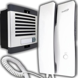 Domofon jednorodzinny głośnomówiący ze słuchawką do drzwi