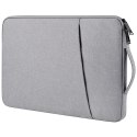 Etui miękki pokrowiec na laptop 14-15,6'' - szary
