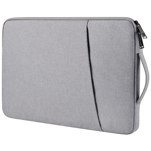 Etui miękki pokrowiec na laptop 14-15,6'' - szary