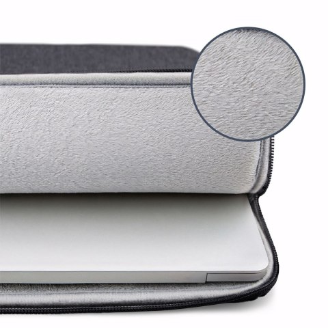Etui miękki pokrowiec na laptop 14-15,6'' - szary