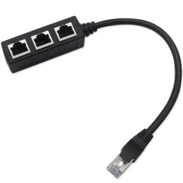 Hub rozdzielacz sieciowy RJ45 3x LAN