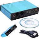 Karta muzyczna dźwiękowa zewnętrzna 5.1 / 7.1 USB