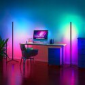 Lampa podłogowa narożna z pilotem 256 barw RGB LED 150 cm