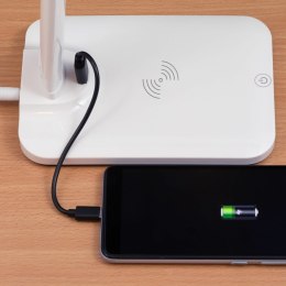 Lampka biurkowa szkolna z ładowarką indukcyjną 3 barwy 5 trybów 10 W