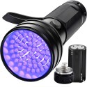 Latarka UV taktyczna metalowa na baterie 51 LED