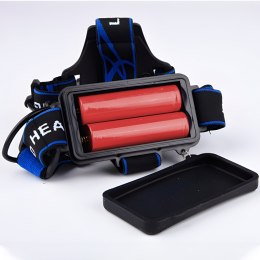 Latarka czołowa czołówka akumulatorowa 3 tryby LED