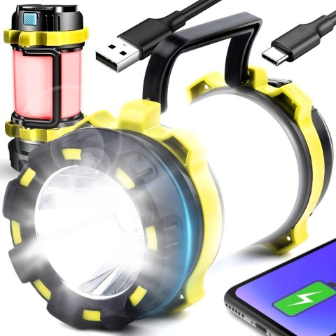 Latarka lampa akumulatorowa warsztatowa z rączką IP6 240 m