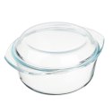 Naczynie żaroodporne do zapiekania okrągłe z pokrywą SZKŁO 1,5 l