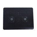 Podstawka chłodząca pod laptop 2 wentylatory LED 12-15,4''