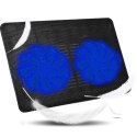 Podstawka chłodząca pod laptop 2 wentylatory LED 12-15,4''