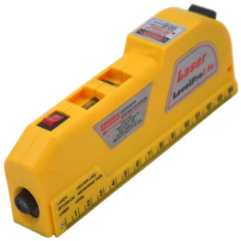 Poziomica laserowa z miarą 2 tryby 250 cm