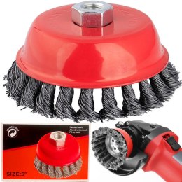 Szczotka druciana na wkrętarkę wiertarkę śr. 130 mm