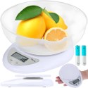 Waga elektroniczna kuchenna z miską 5000g / 1g