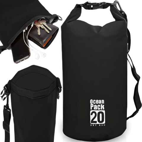 Worek plecak wodoodporny wodoszczelny na kajak łódkę 20 l
