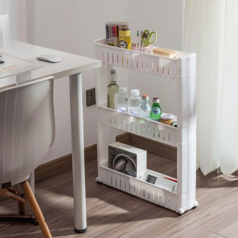 Wózek regał łazienkowy kuchenny szafka mobilna 3 półki 54 x 71 x 12 cm