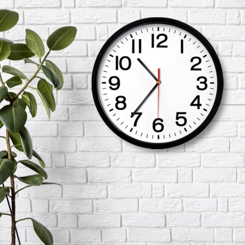 Zegar ścienny klasyczny kwarcowy cichy śr. 20 cm